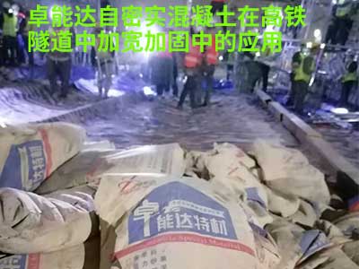 自(zi)密(mi)實(shi)混凝土在高鐵(tie)隧道(dao)應用